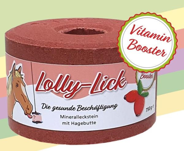 Lolly-Lick, Vitamin Booster mit Hagebutte, 750g